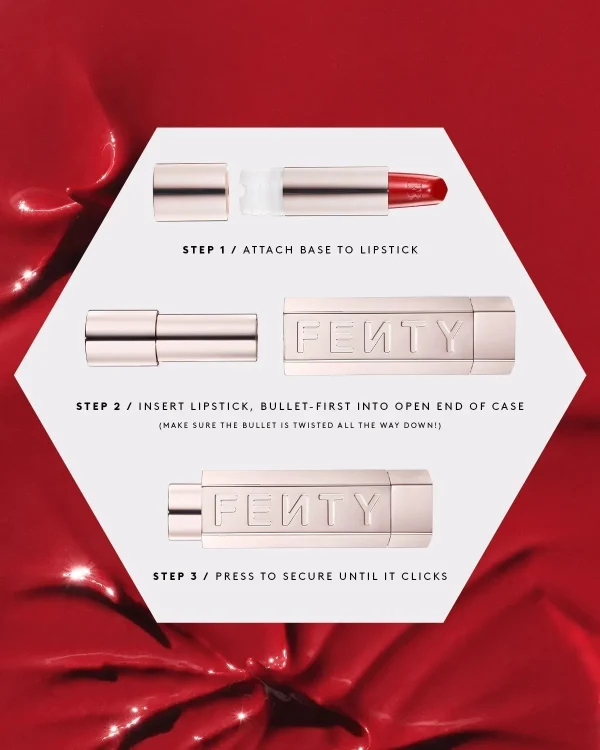 Fenty Icon The Fill Semi-Matte Refillable Lipstick — Ballin’ Babe - Image 8