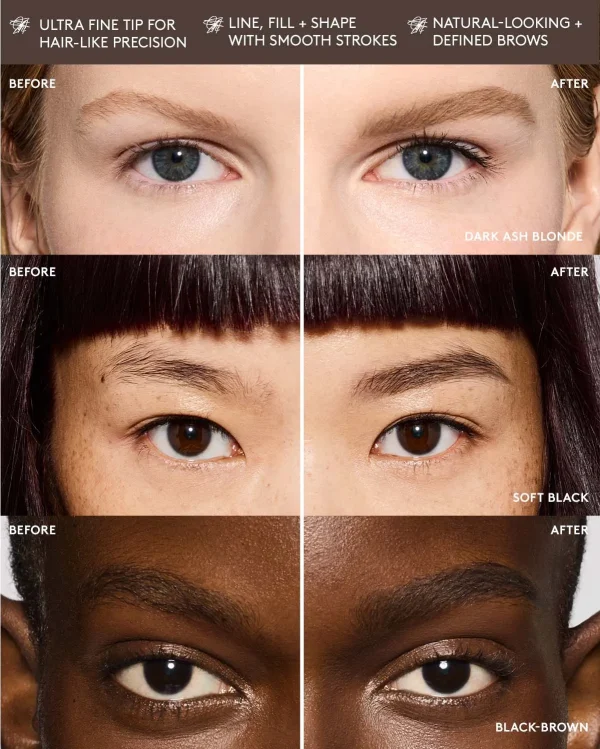 Brow MVP Ultra Fine Brow Pencil & Styler — Black-Brown - Image 5