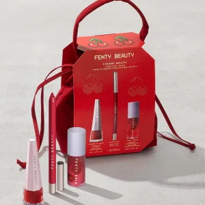 Cherry Mouth 3-Piece Lip Set + Pouch