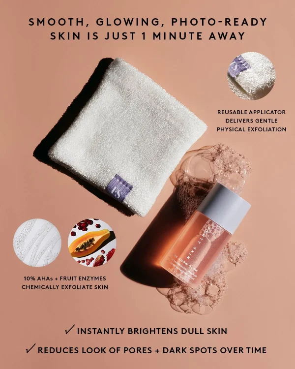 Pre-Show Glow Instant Retexturizing 10% AHA Treatment + Reusable Applicator - Image 4