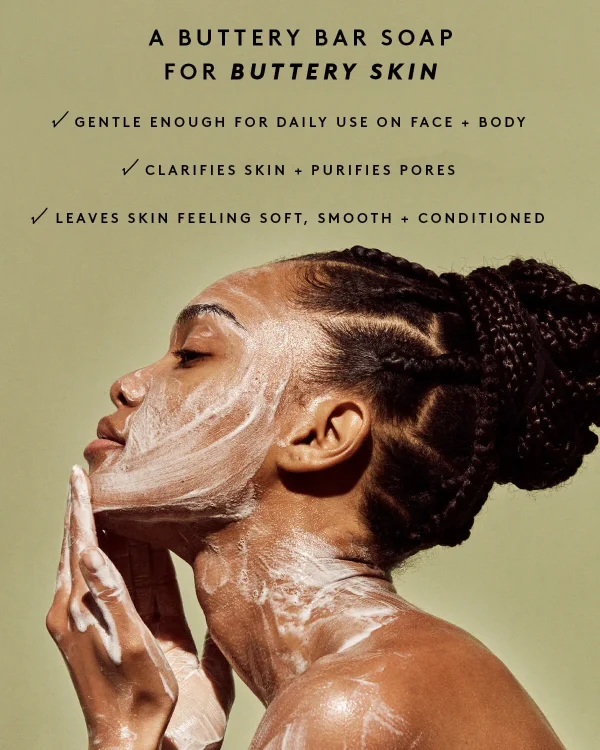Cocoa Cleans’r Soothing All-Over Cleansing Bar with Coconut Oil + Shea Butter - Image 2