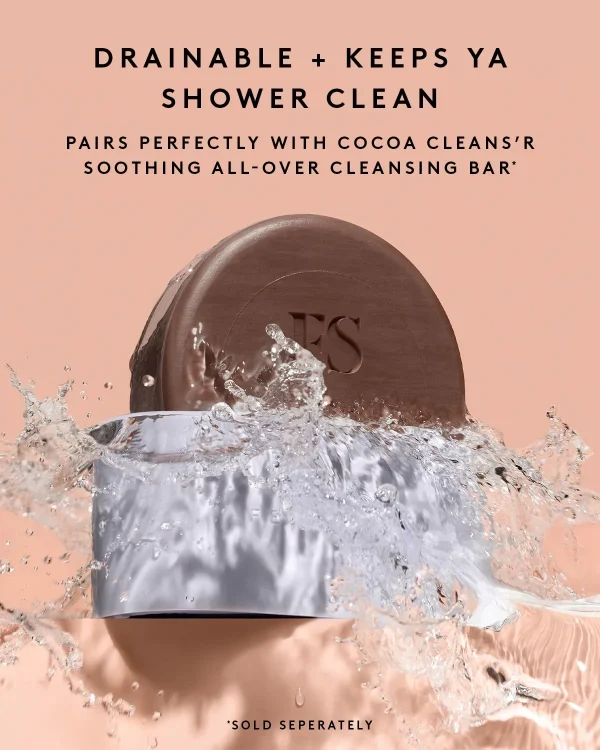 Cocoa Cleans’r All-Over Cleansing Bar + Soap Dish - Image 7