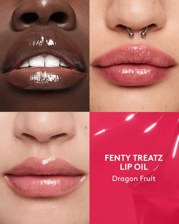 Fenty Treatz Hydrating + Strengthening Lip Oil — Dragon Fruit - Image 2