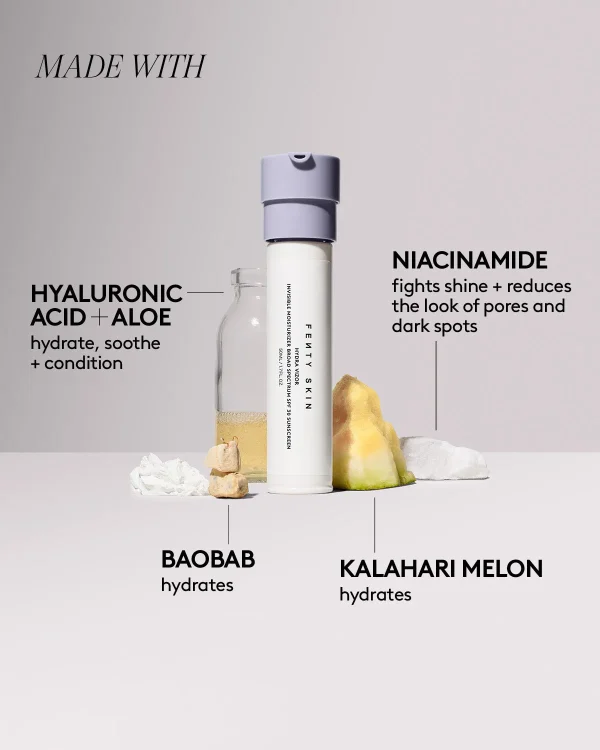 Hydra Vizor Fragrance-Free Invisible Moisturizer Broad Spectrum SPF 30 Sunscreen with Niacinamide + Kalahari Melon - Image 4