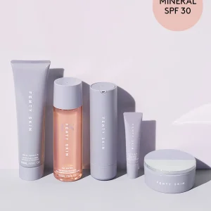 Fenty Skin Vault 5-Piece AM + PM Skincare Essentials with Mineral SPF