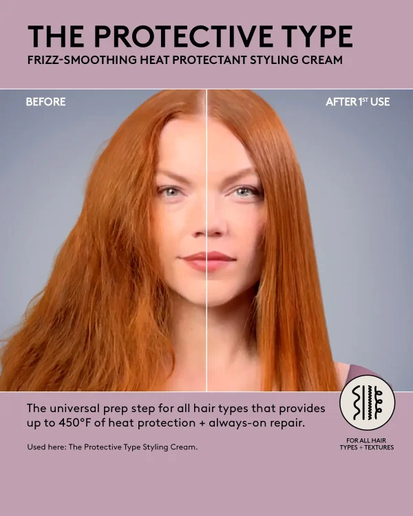 The Protective Type Frizz-Smoothing Heat Protectant Styling Cream - Image 2